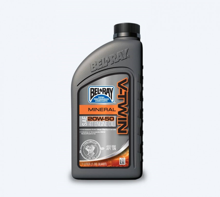 Motorový olej Bel-Ray V-TWIN MINERAL 20W-50 955 ml