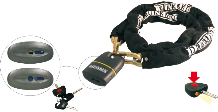 RMS Reťazový zámok 10x10x1500mm