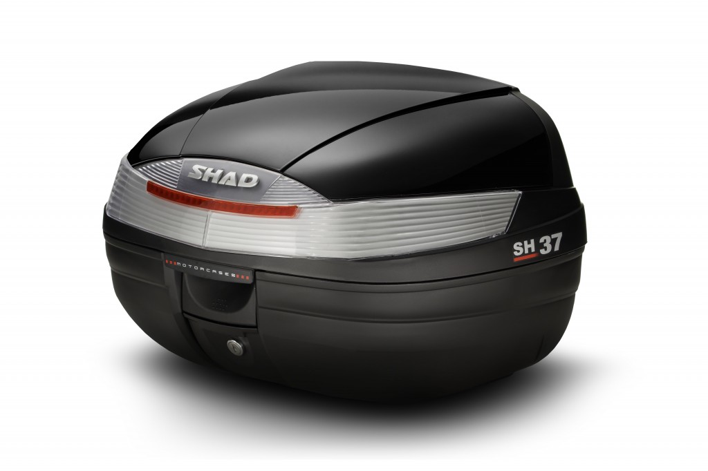 SHAD Topcase - s barevným krytem SH37 Metalická  černá