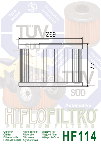 Olejový filter HIFLOFILTRO HF114