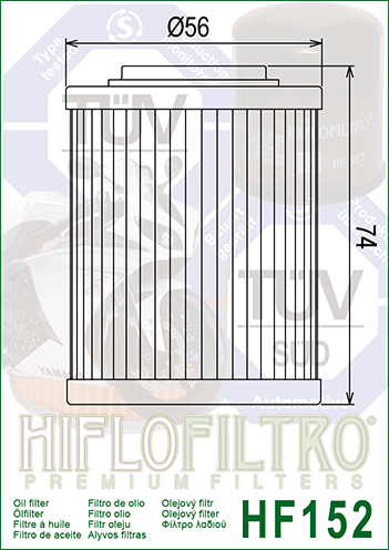 HIFLOFILTRO Olejový filter HF152