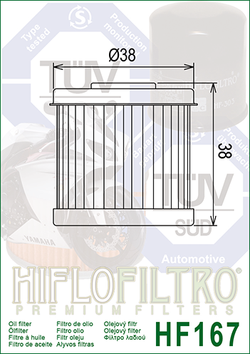 HIFLOFILTRO Olejový filter HF167