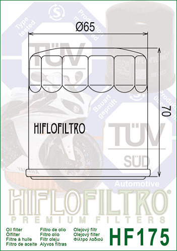 HIFLOFILTRO Olejový filter HF175
