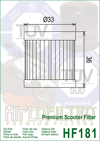 Olejový filter HIFLOFILTRO HF181