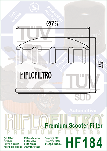 HIFLOFILTRO Olejový filter HF184