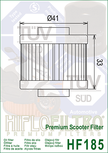 HIFLOFILTRO Olejový filter HF185