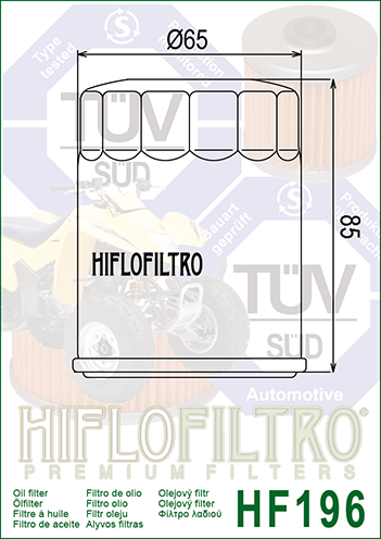 Olejový filter HIFLOFILTRO HF196
