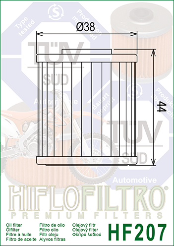 HIFLOFILTRO Olejový filter HF207