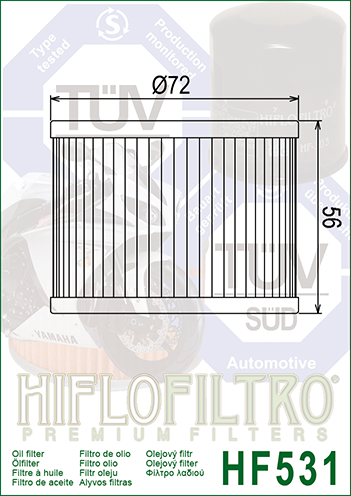 Olejový filter HIFLOFILTRO HF531