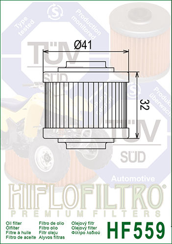 HIFLOFILTRO Olejový filter HF559