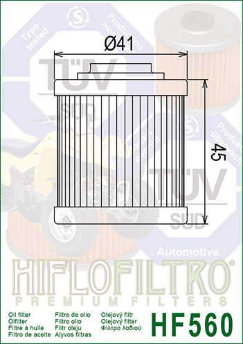 Olejový filter HIFLOFILTRO HF560
