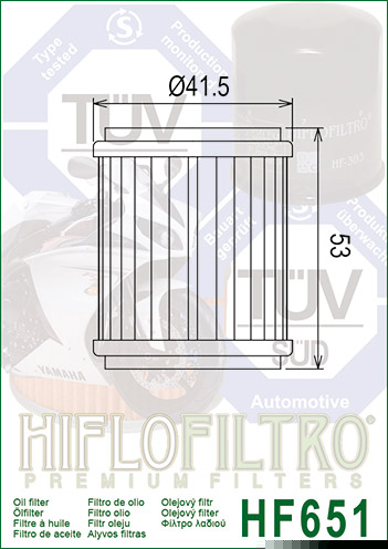 Olejový filter HIFLOFILTRO HF651