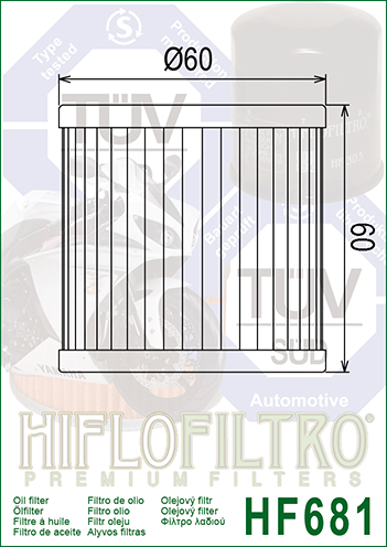 HIFLOFILTRO Olejový filter HF681