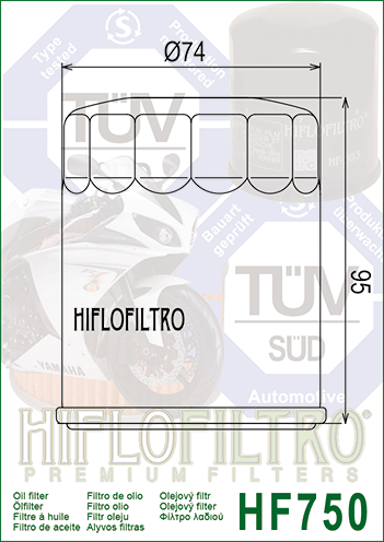Olejový filter HIFLOFILTRO HF750