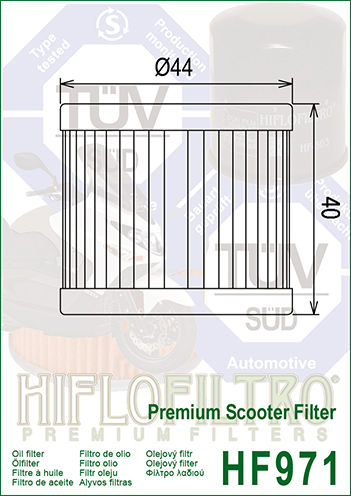 Olejový filter HIFLOFILTRO HF971