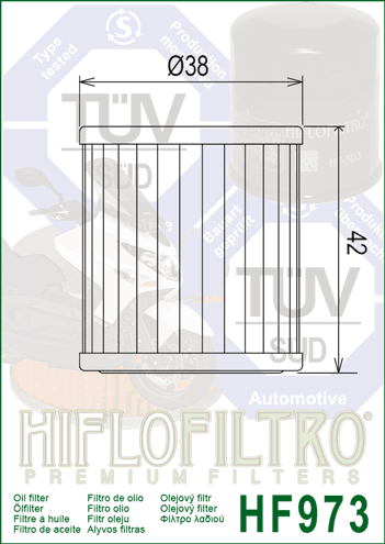 Olejový filter HIFLOFILTRO HF973